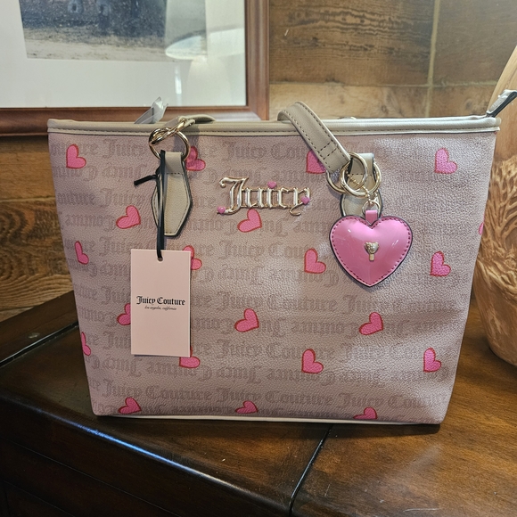 Juicy Couture Pink Heart Tote Bag - Picture 3 of 11